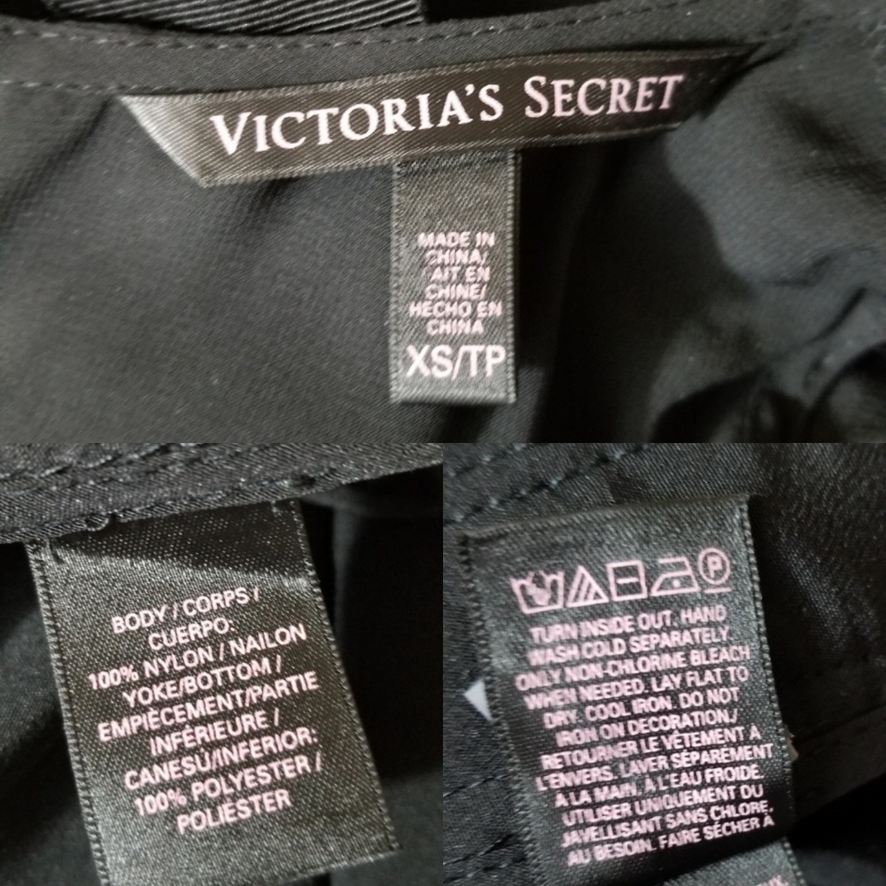 Victoria's Secret black silver sequined sheer back mini dress women's size XS - Picture 10 of 10